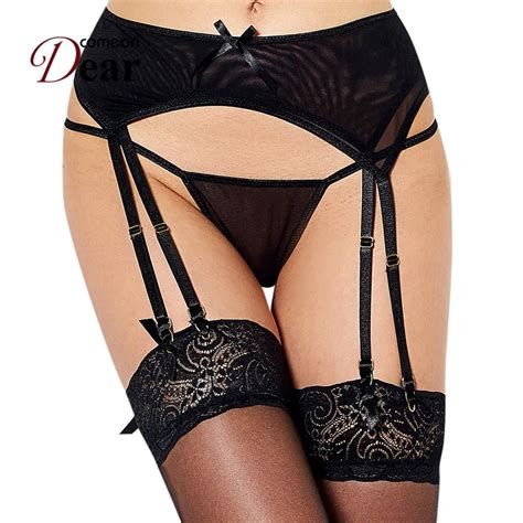 Comeondear Women Plus Size Garter Sexy Bondage Harness Black Vucut