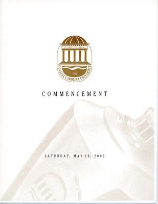 Spring Commencement Program May 10 2003 By Coastal Carolina University