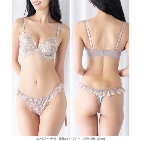 フランデランジェリー fran de lingerie ロマンチックな華ありランジェリー響きにくいのがうれしいTバックショーツ クラシカルフローラル Tバック タンガ返品不可商品