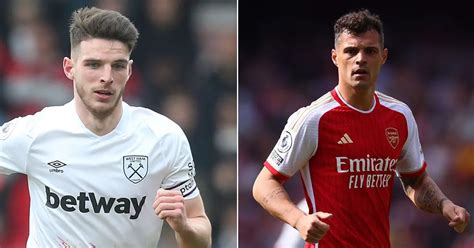 Arsenal Hold Firm Over Granit Xhaka Transfer Decision As Declan Rice