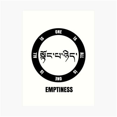 Emptiness Art Print For Sale By Tenzinshikha Redbubble