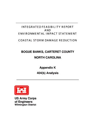 Fillable Online Saw Usace Army Integrated Feasibility Report And