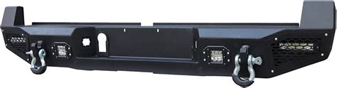 Buy Ronghui Tacoma Black Front Bumper And Rear Bumper With Winch Plate