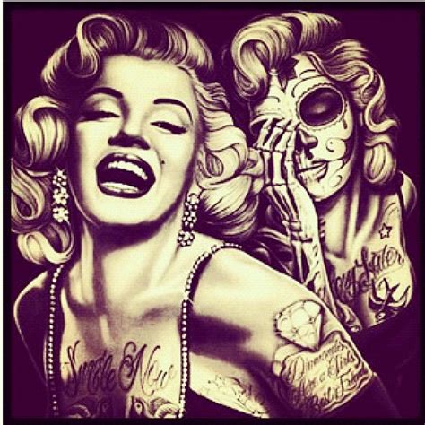 Marilyn Monroe Skull Wallpaper