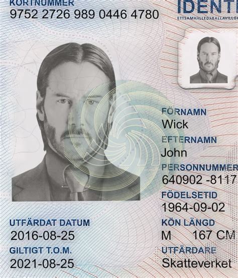 Sweden Id Card 2013 Psd Template — Buy Editable Sweden Id Card