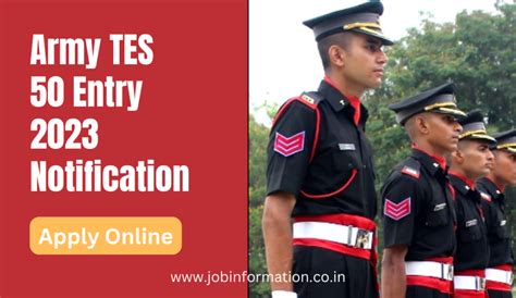 Army Tes Entry Notification Released Apply Online Age Salary