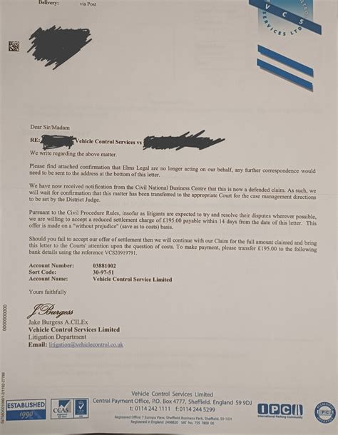 VCS Leeds Bradford airport parking charge notice - Page 2