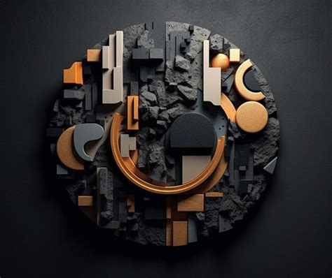 premium photo  striking composition  shapes  textures