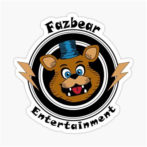 Fazbear Entertainment Logo Sticker By Artybellabear Redbubble