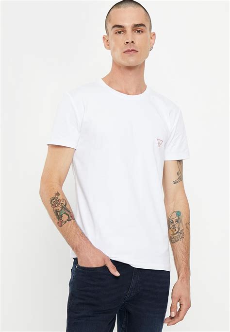 Short Sleeve Guess Classic Tee Pure White Guess T Shirts And Vests