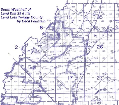 Twiggs Land Lot Map