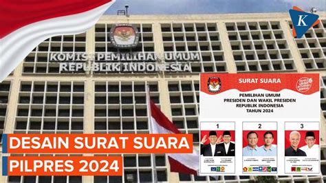 Kpu Rilis Desain Surat Suara Pilpres Begini Penampakannya