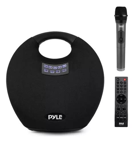 Alto Falante Bluetooth Sem Fio Port Til Pyle Bateria Cor Preto