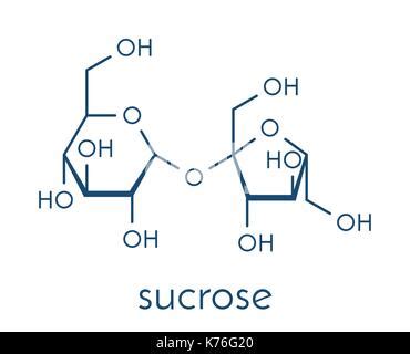 Sucrose Sugar Molecule Also Known As Table Sugar Cane Sugar Or Beet