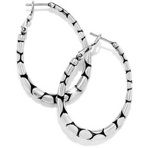 Pebble Oval Hoop Earrings Brighton