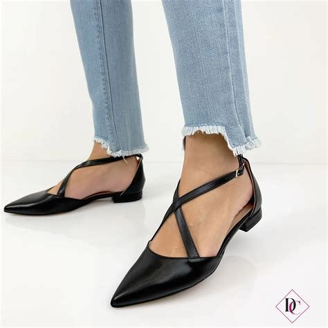 Ballerine Eleganti Velvet Décolleté Flat Con Cinturini Incrociati