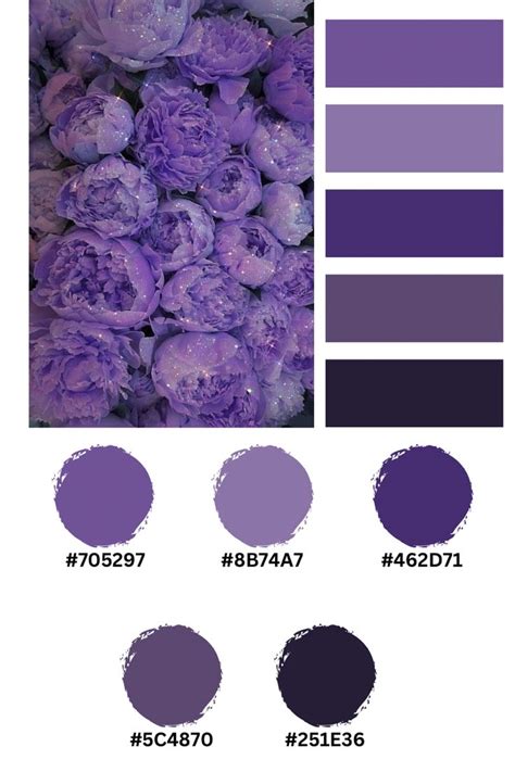 Purple Roses Aesthetic Hex Codes | Lavender color palette, Hex color ...