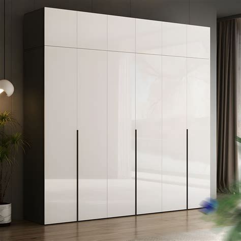 Engineered Wood Wardrobe Closet Contemporary Hinged Wardrobe Armoire Armoires And Wardrobes 71l