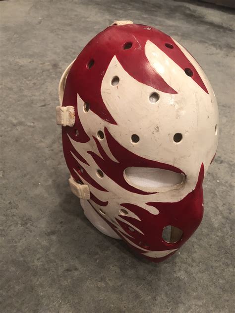 Dan Bouchard Mask — Game Worn Goalie Jerseys