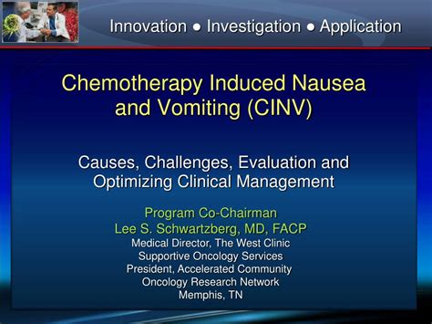 Ppt Chemotherapy Induced Nausea And Vomiting Cinv Causes