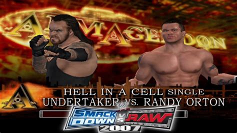 WWE The Undertaker Vs Randy Orton Hell In A Cell Match Armageddon 2005