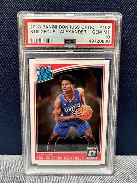 Psa Donruss Optic Shai Gilgeous Alexander Rc Sga Yahoo