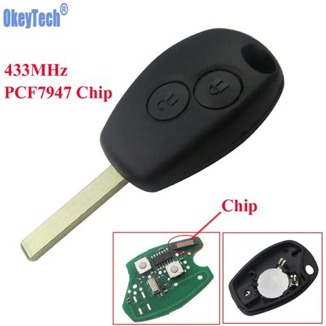 Okeytech 2 Buttons Remote Control Key Keyless Entry Fob 433mhz With