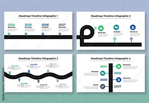 Roadmap Timeline Infographic Design Template Stock Template | Adobe Stock