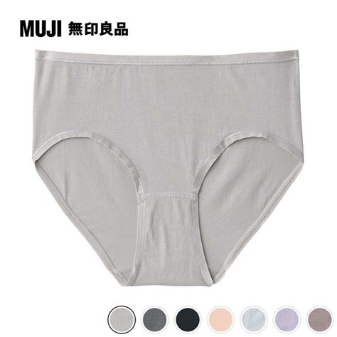 女有機棉混彈性天竺無側縫中腰內褲【muji 無印良品】 Pchome 24h購物