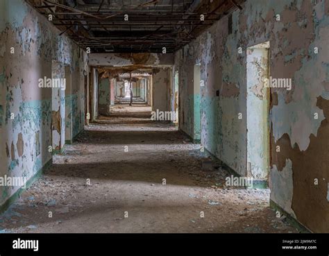 Long Corridor Inside Trans Allegheny Lunatic Asylum Stock Photo Alamy