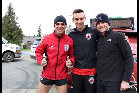 Video Three Men Complete Km Sooke To Sidney Run For Wounded