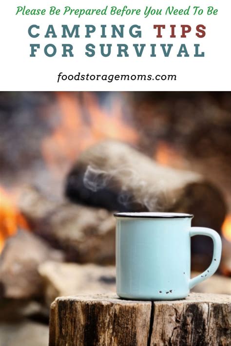 Camping Tips for Survival - Food Storage Moms