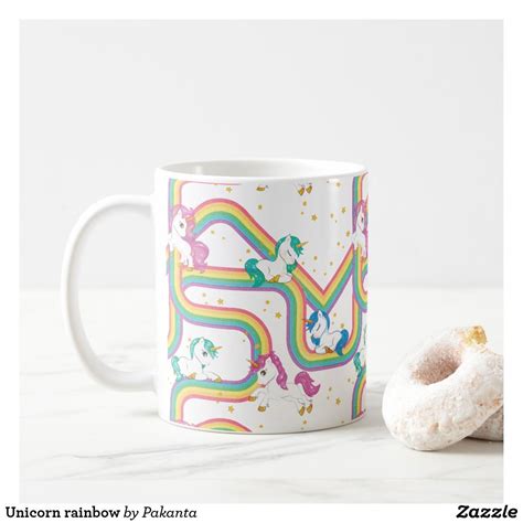 Unicorn Rainbow Coffee Mug Mugs Unicorn Coffee Mug Rainbow Coffee