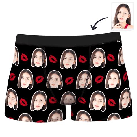 Boyfriend Gift Ideas Couple Men's Custom Face Boxer Shorts Christmas P