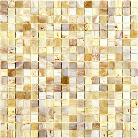 Apollo Tile Skosh In X In Glossy Parchment Beige Glass