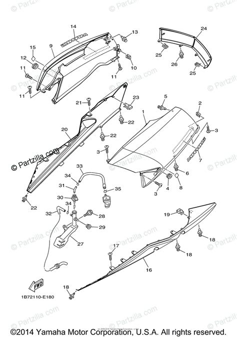 Yamaha Scooter 2006 OEM Parts Diagram for SIDE COVER | Partzilla.com