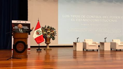 Magistrado Pedro Hernández expuso en conferencia internacional sobre