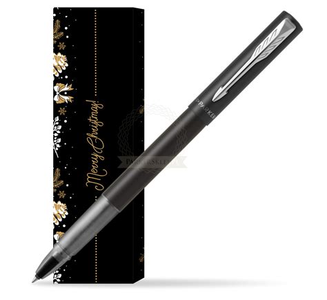 Parker Vector XL Black Rollerball Pen In Cover Golden Tree In Cover