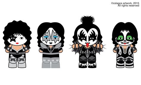 Mini Kiss Band Members En 2023 Banda De Rock Kiss Dibujos Banda Kiss