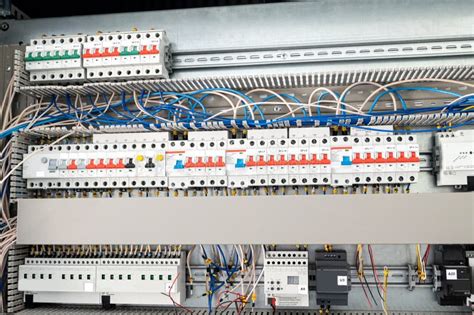 Electrical Wiring Of The Electrical Cable And The Distribution Board In