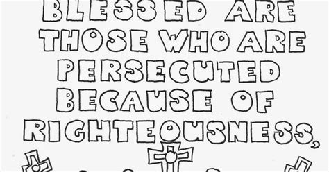 Coloring Pages For Kids By Mr Adron Blessed Are The Persecuted