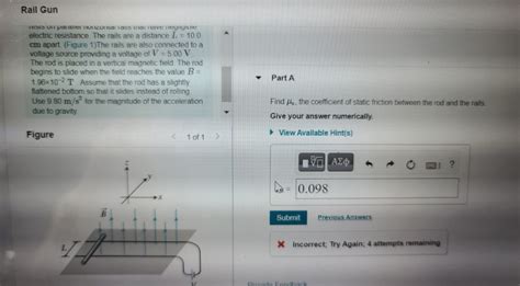 Solved A Device Called A Railgun Uses The Magnetic Force On Chegg