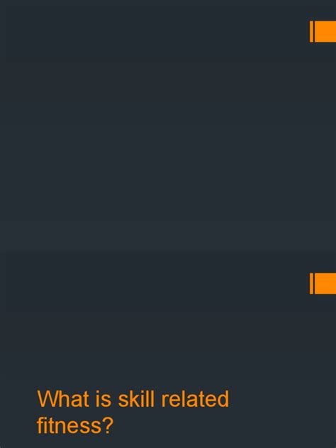 skill related fitness