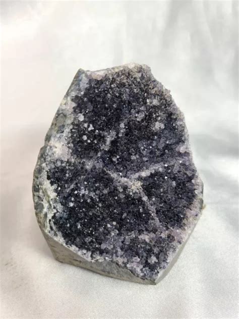 G Standing Black Amethyst Cathedral Geode Crystal Reiki Wiccan