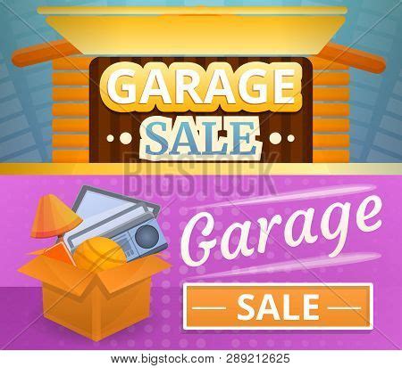 Garage Sale Banner Set Image & Photo (Free Trial) | Bigstock