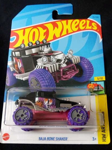 Hot Wheels Baja Bone Shaker Hw Art Cars Purple Lazada Indonesia