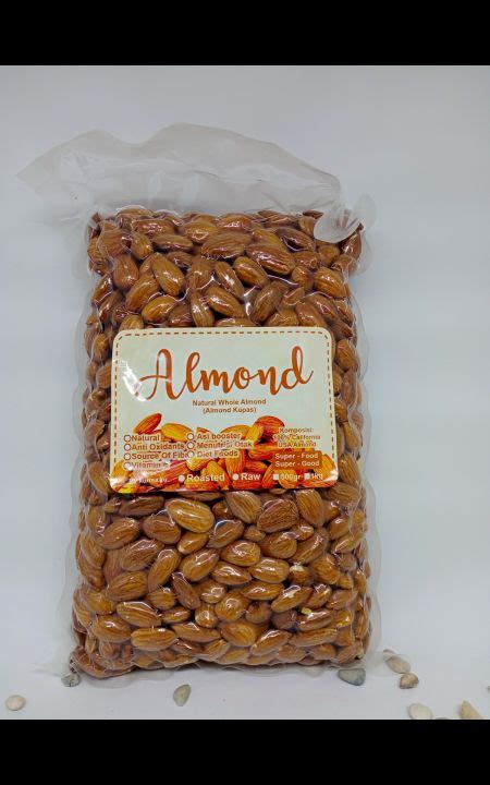 Kacang Almond Kupas Panggang Kg Rasa Original Lazada Indonesia