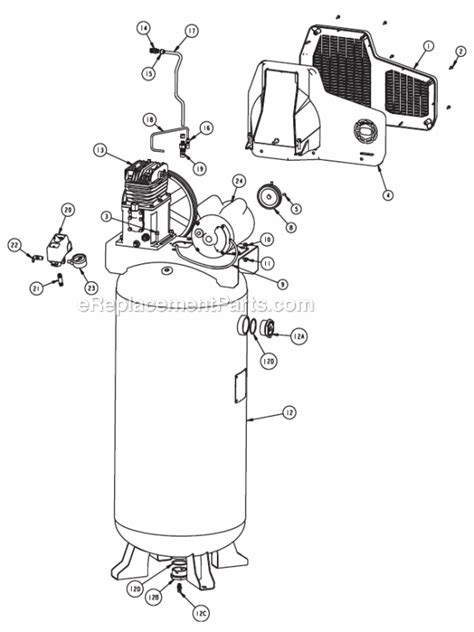 Download Husky 8 Gallon Air Compressor Parts Diagram PNG // Parts ...