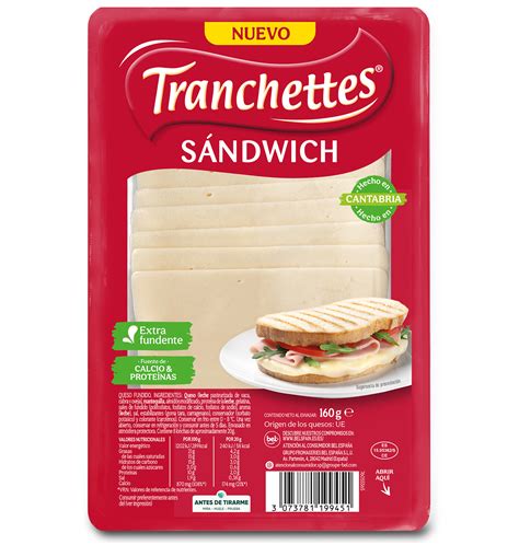 Comprar QUESO TRANCHETTE SANDWICH 160 G Quesos En Condisline