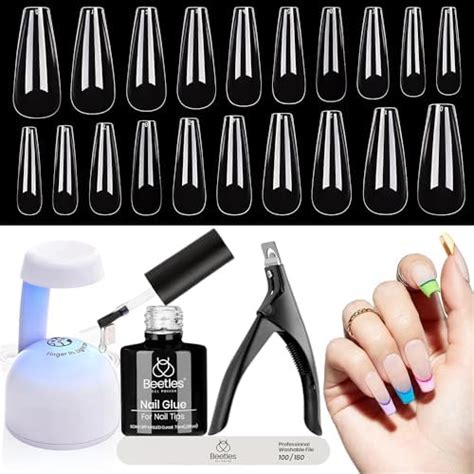 Amazon Beetles Gel Nail Polish Kit With Uv Light W Led Nail Lamp Colors Nude Gray Pink